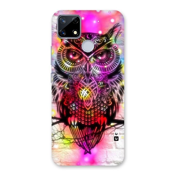 Colourful Owl Back Case for Realme Narzo 20