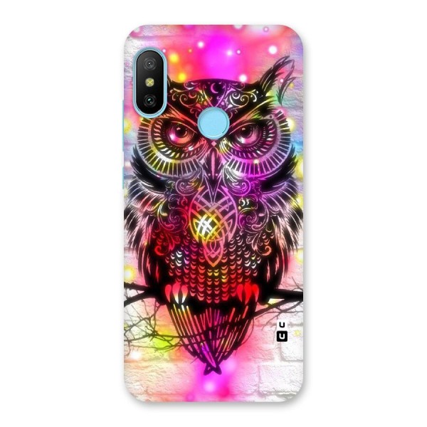 Colourful Owl Back Case for Redmi 6 Pro