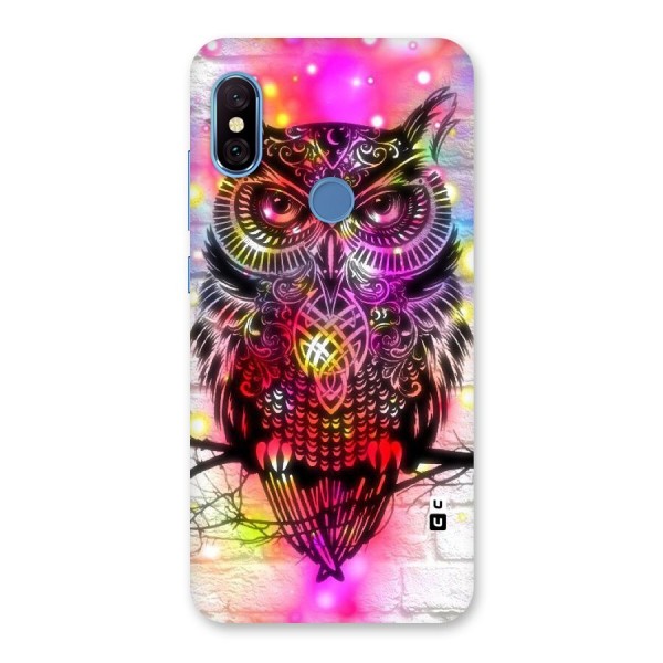 Colourful Owl Back Case for Redmi Note 6 Pro