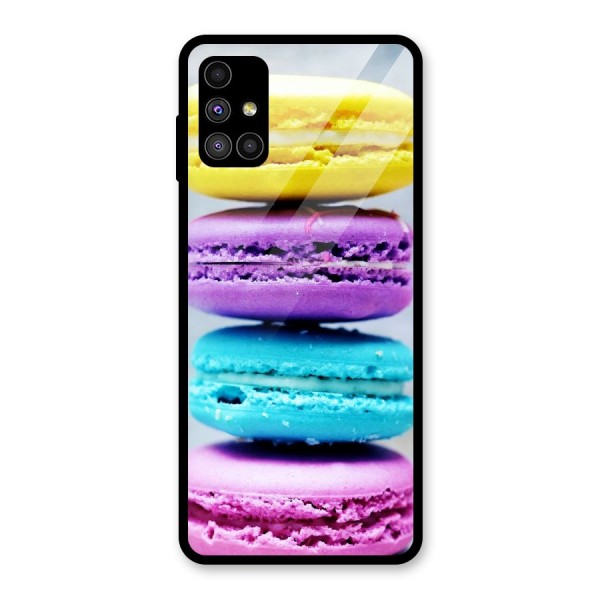Colourful Whoopie Pies Glass Back Case for Galaxy M51