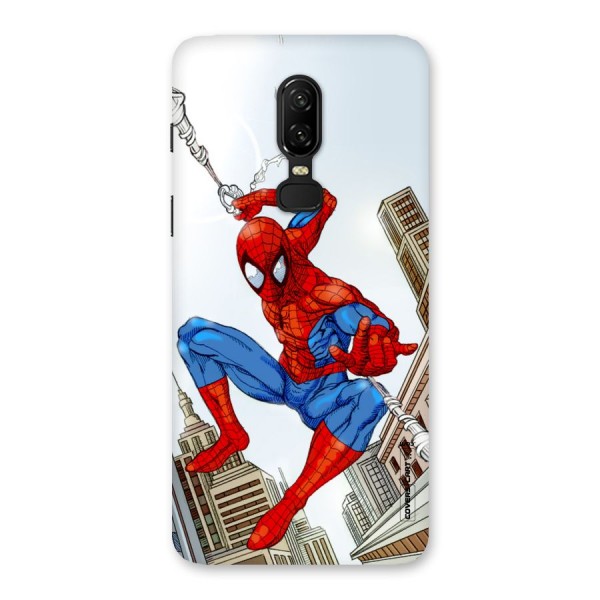 Comic Spider Man Back Case for OnePlus 6