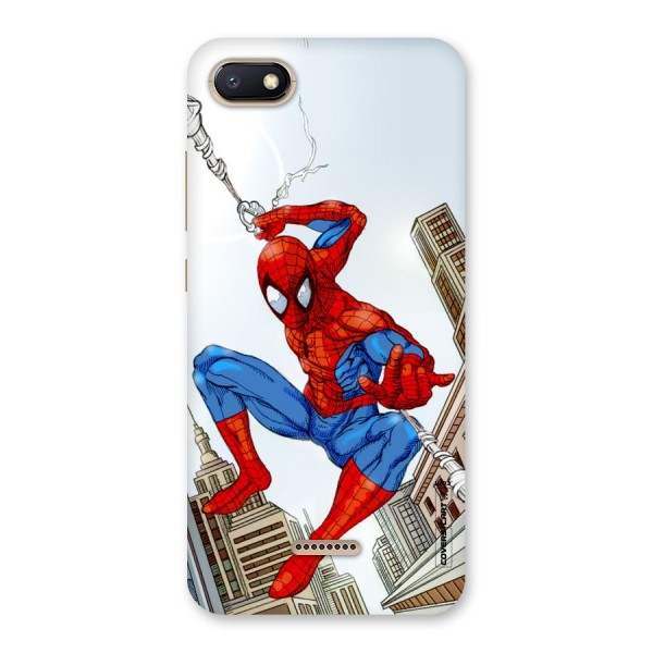 Comic Spider Man Back Case for Redmi 6A