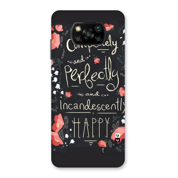 Completely Happy Back Case for Poco X3