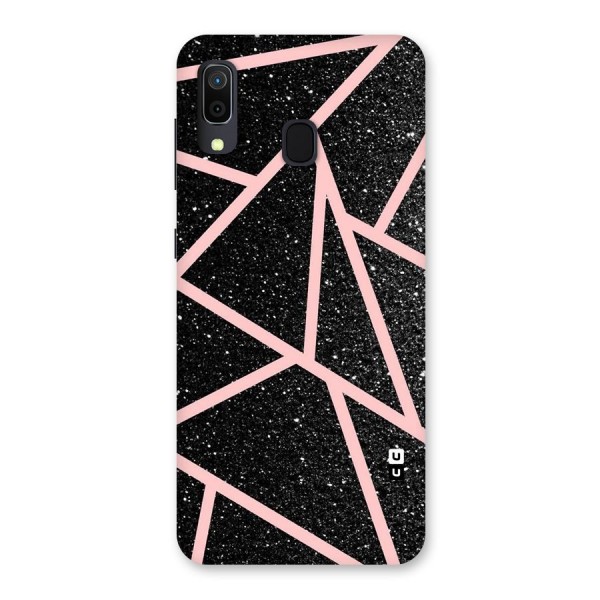 Concrete Black Pink Stripes Back Case for Galaxy A30