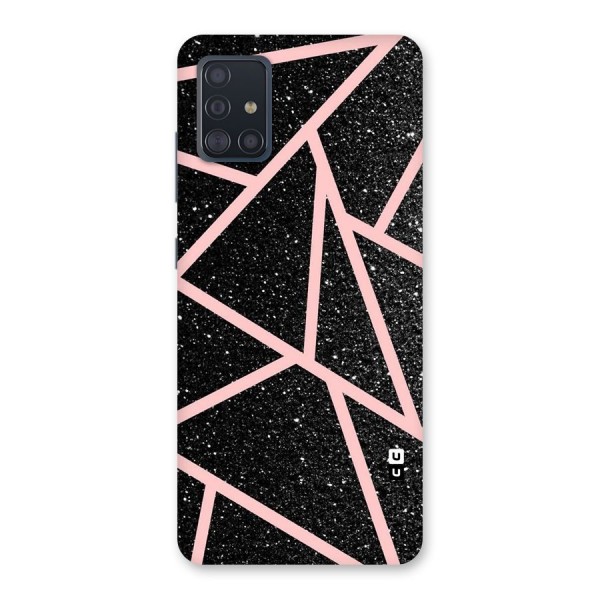 Concrete Black Pink Stripes Back Case for Galaxy A51
