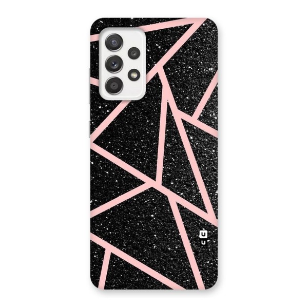 Concrete Black Pink Stripes Back Case for Galaxy A52