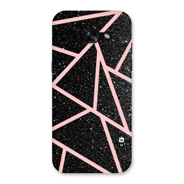 Concrete Black Pink Stripes Back Case for Galaxy A5 2017