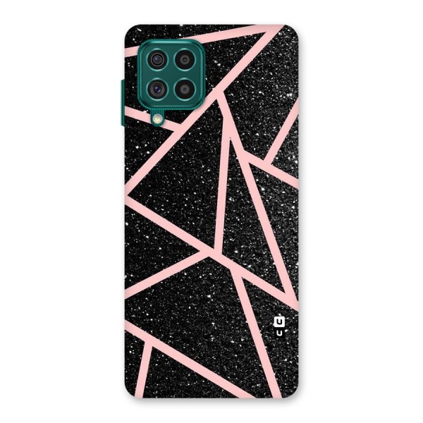 Concrete Black Pink Stripes Back Case for Galaxy F62