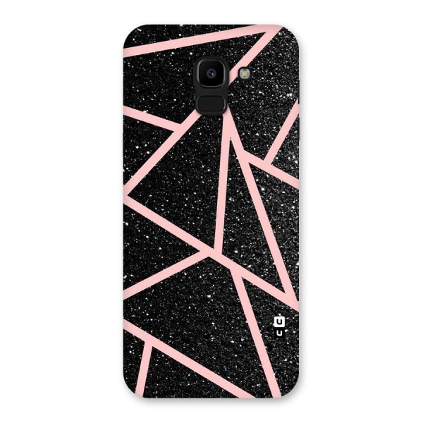 Concrete Black Pink Stripes Back Case for Galaxy J6