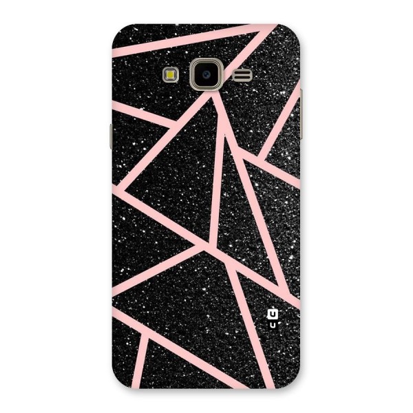 Concrete Black Pink Stripes Back Case for Galaxy J7 Nxt