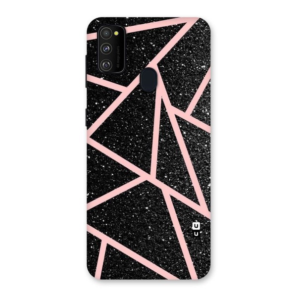 Concrete Black Pink Stripes Back Case for Galaxy M30s