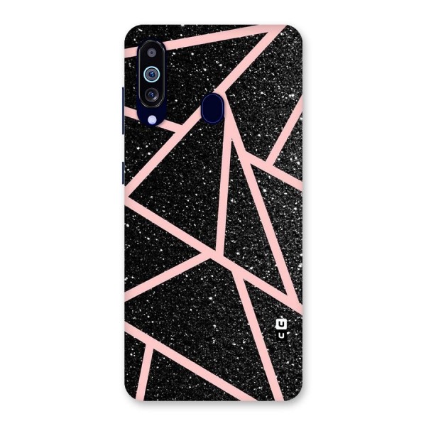 Concrete Black Pink Stripes Back Case for Galaxy M40