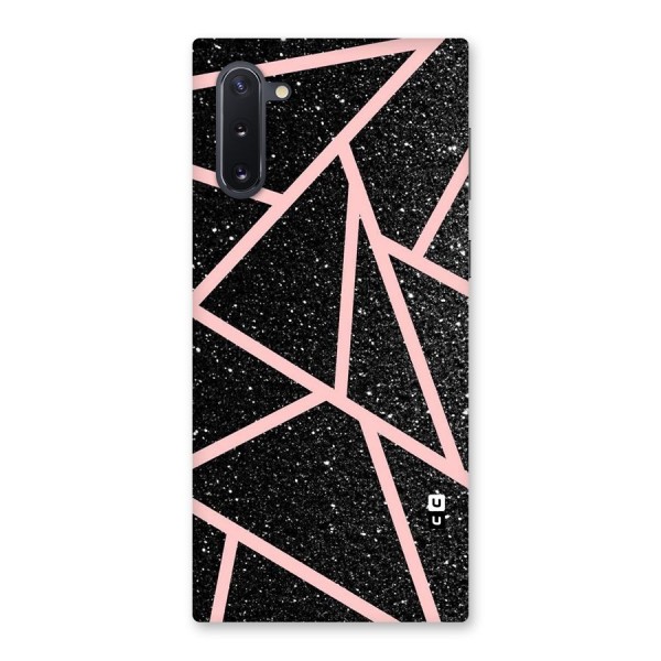 Concrete Black Pink Stripes Back Case for Galaxy Note 10