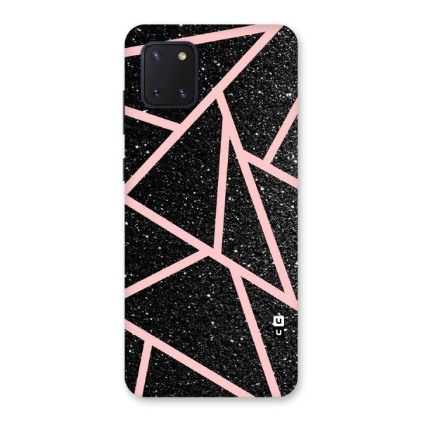 Concrete Black Pink Stripes Back Case for Galaxy Note 10 Lite