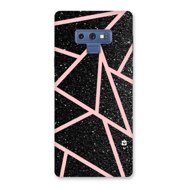 Concrete Black Pink Stripes Back Case for Galaxy Note 9