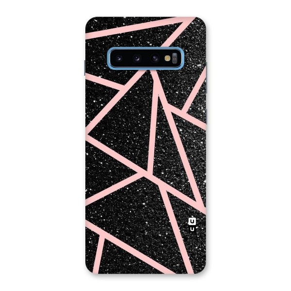 Concrete Black Pink Stripes Back Case for Galaxy S10 Plus