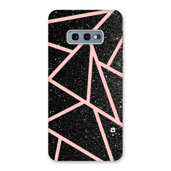 Concrete Black Pink Stripes Back Case for Galaxy S10e