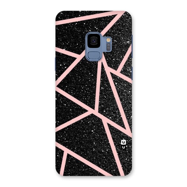 Concrete Black Pink Stripes Back Case for Galaxy S9