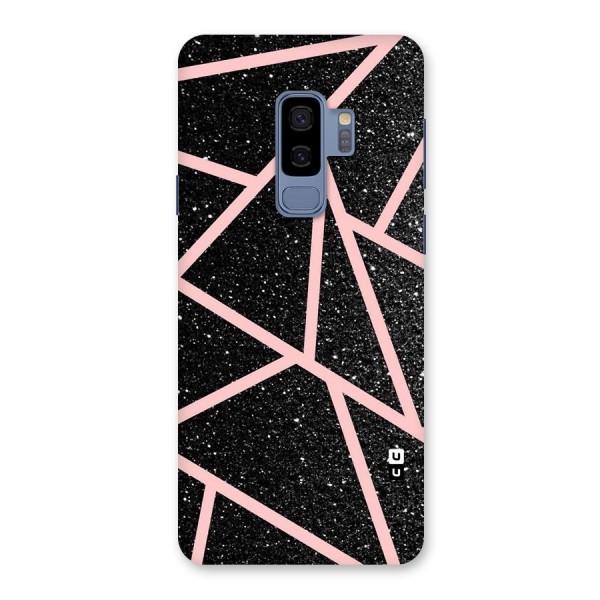 Concrete Black Pink Stripes Back Case for Galaxy S9 Plus