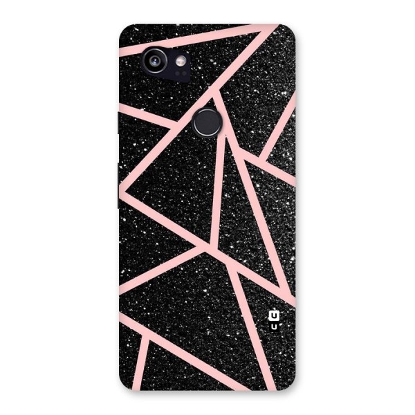 Concrete Black Pink Stripes Back Case for Google Pixel 2 XL
