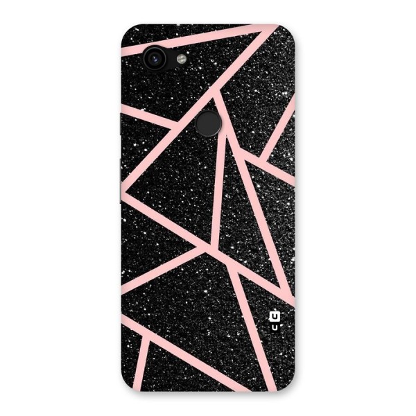 Concrete Black Pink Stripes Back Case for Google Pixel 3a XL