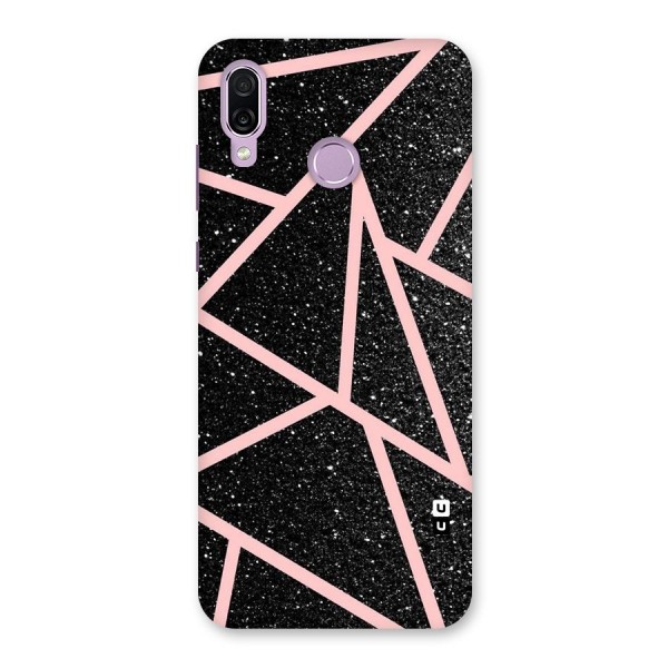 Concrete Black Pink Stripes Back Case for Honor Play