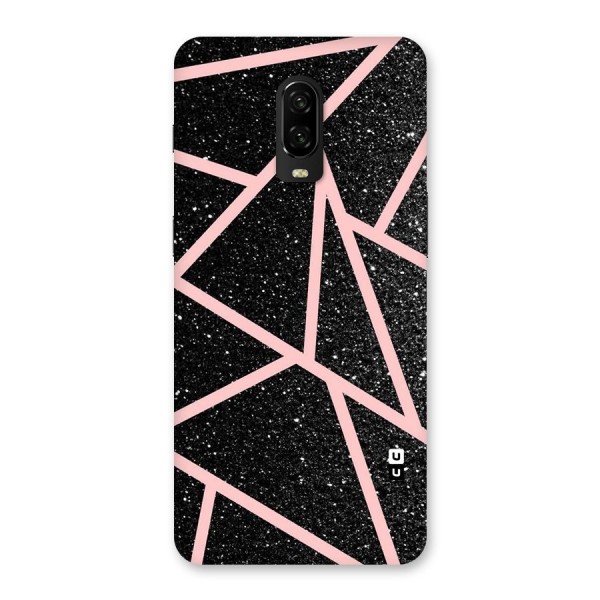 Concrete Black Pink Stripes Back Case for OnePlus 6T