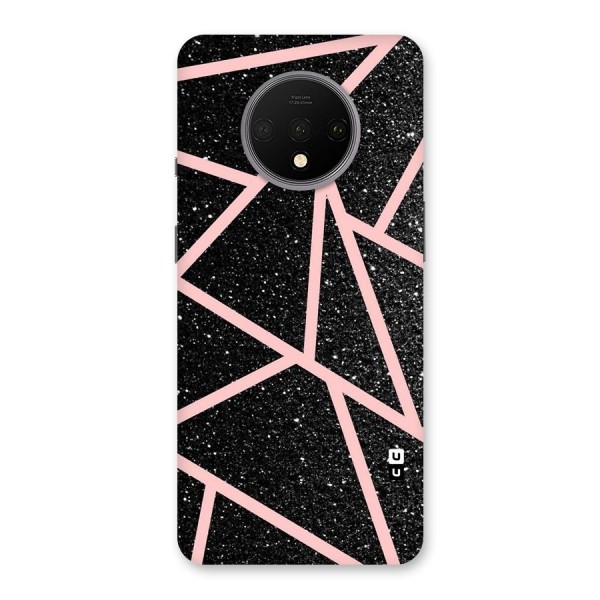 Concrete Black Pink Stripes Back Case for OnePlus 7T