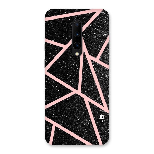 Concrete Black Pink Stripes Back Case for OnePlus 7 Pro