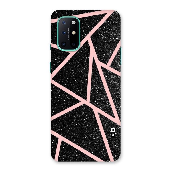 Concrete Black Pink Stripes Back Case for OnePlus 8T