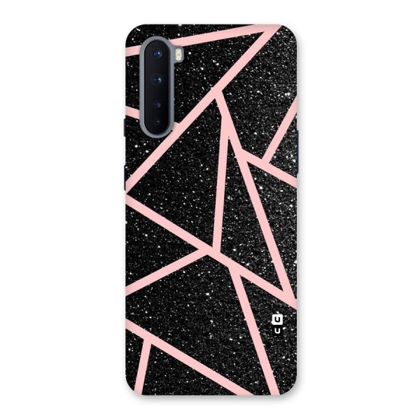 Concrete Black Pink Stripes Back Case for OnePlus Nord