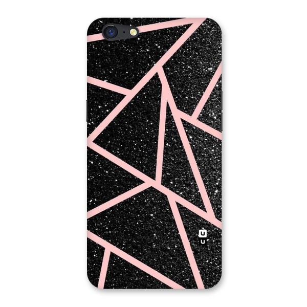 Concrete Black Pink Stripes Back Case for Oppo A71