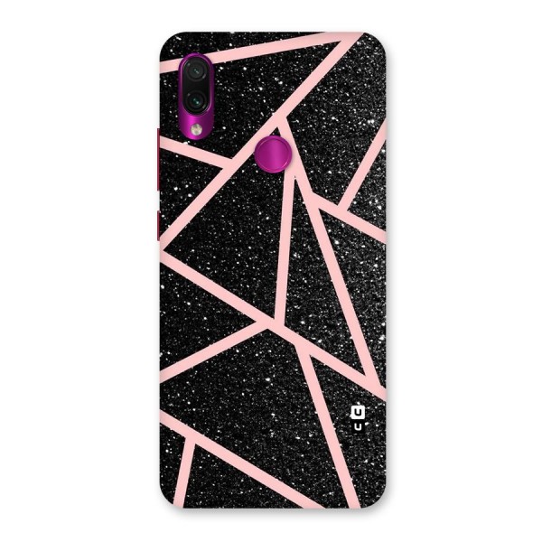 Concrete Black Pink Stripes Back Case for Redmi Note 7 Pro