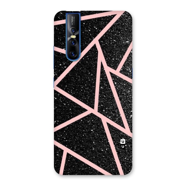 Concrete Black Pink Stripes Back Case for Vivo V15 Pro