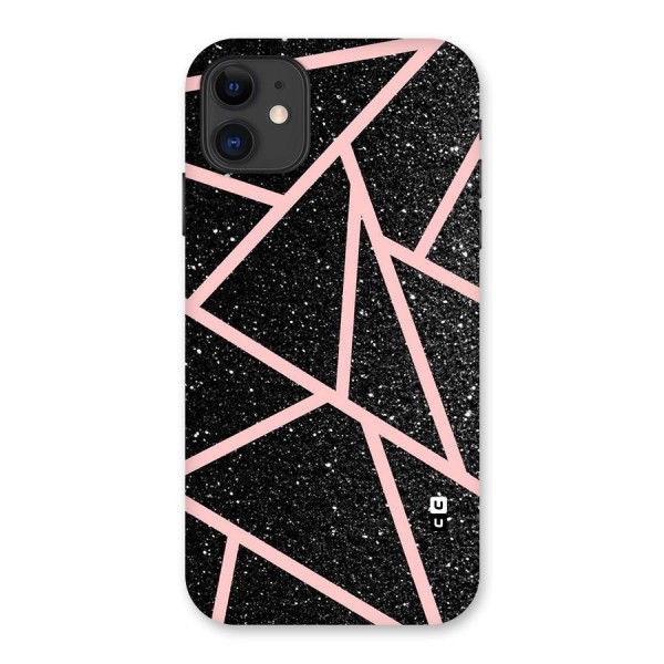 Concrete Black Pink Stripes Back Case for iPhone 11