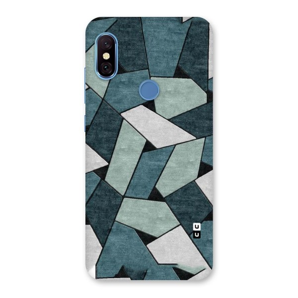 Concrete Green Abstract Back Case for Redmi Note 6 Pro