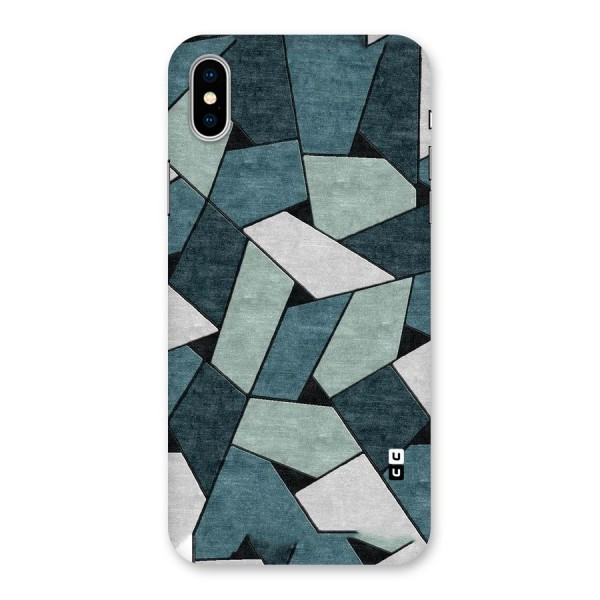 Concrete Green Abstract Back Case for iPhone XS