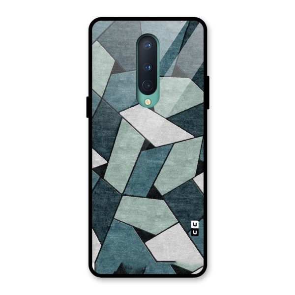 Concrete Green Abstract Glass Back Case for OnePlus 8