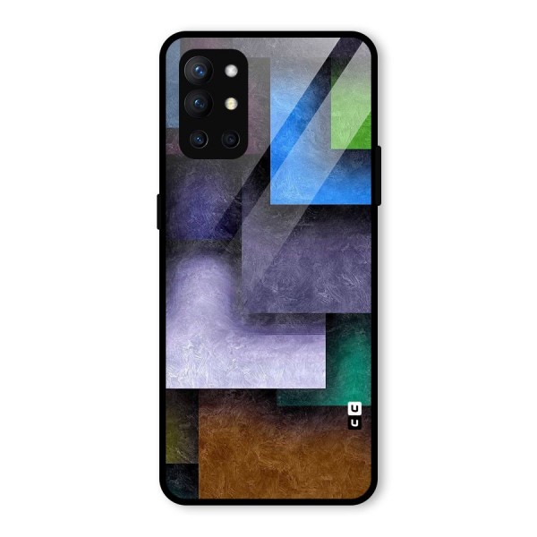 Concrete Squares Glass Back Case for OnePlus 9R