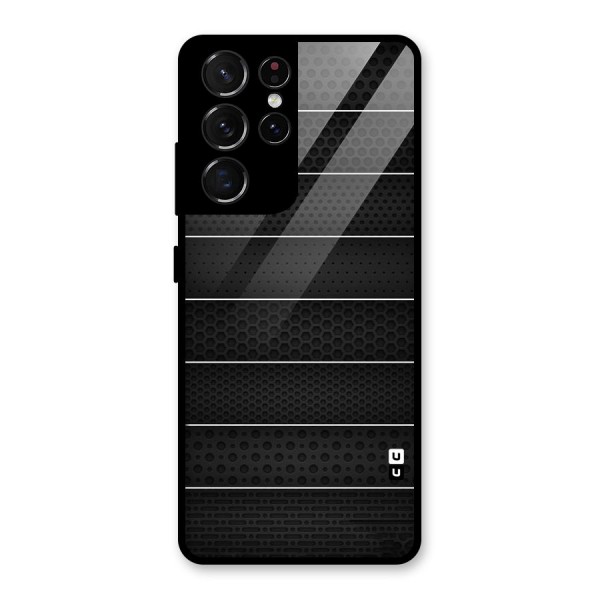 Concrete Stripes Glass Back Case for Galaxy S21 Ultra 5G