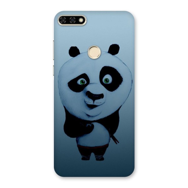 Confused Cute Panda Back Case for Honor 7A