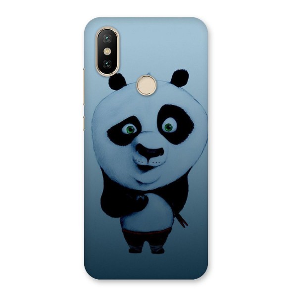 Confused Cute Panda Back Case for Mi A2