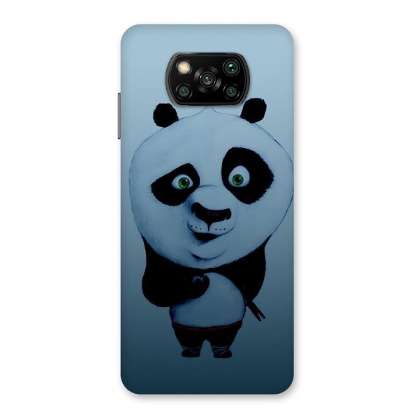 Confused Cute Panda Back Case for Poco X3