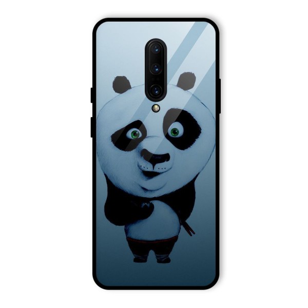 Confused Cute Panda Glass Back Case for OnePlus 7 Pro