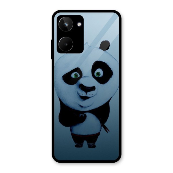 Confused Cute Panda Glass Back Case for Realme 10