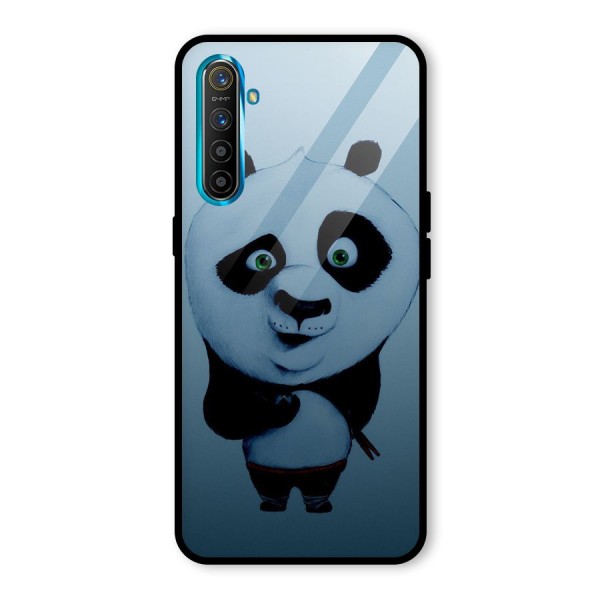 Confused Cute Panda Glass Back Case for Realme XT