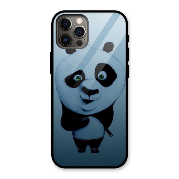 Confused Cute Panda Glass Back Case for iPhone 12 Pro