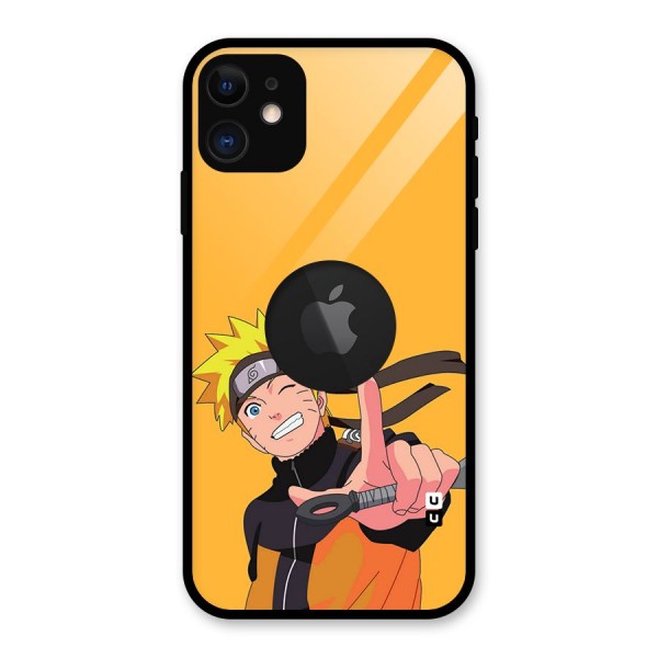Cool Aesthetic Naruto Glass Back Case for iPhone 11 Logo Cut