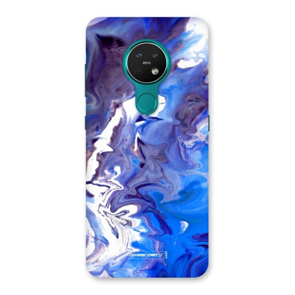 Cool Blue Marble Texture Back Case for Nokia 7.2