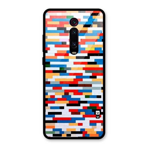 Cool Colors Collage Pattern Art Glass Back Case for Redmi K20 Pro